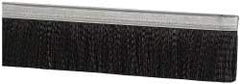 PRO-SOURCE - 5/16" Back Strip Brush Width, Metal Black Nylon Strip Brush - 2" Bristle Length, Nylon, 72" OAL - Exact Tool & Supply