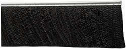 PRO-SOURCE - 5/16" Back Strip Brush Width, Metal Black Nylon Strip Brush - 4" Bristle Length, Nylon, 72" OAL - Exact Tool & Supply