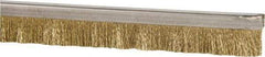 PRO-SOURCE - 1/2" Back Strip Brush Width, Stainless Steel Back Strip Brush - 1" Bristle Length, Brass, 36" OAL - Exact Tool & Supply