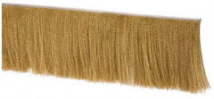 PRO-SOURCE - 1/2" Back Strip Brush Width, Stainless Steel Back Strip Brush - 6" Bristle Length, Brass, 36" OAL - Exact Tool & Supply