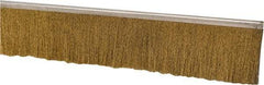 PRO-SOURCE - 1/2" Back Strip Brush Width, Stainless Steel Back Strip Brush - 2" Bristle Length, Brass, 72" OAL - Exact Tool & Supply