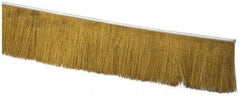 PRO-SOURCE - 1/2" Back Strip Brush Width, Stainless Steel Back Strip Brush - 4" Bristle Length, Brass, 72" OAL - Exact Tool & Supply