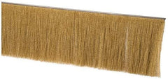 PRO-SOURCE - 1/2" Back Strip Brush Width, Stainless Steel Back Strip Brush - 6" Bristle Length, Brass, 72" OAL - Exact Tool & Supply