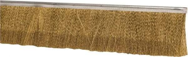 PRO-SOURCE - 5/16" Back Strip Brush Width, Stainless Steel Back Strip Brush - 2" Bristle Length, Stainless Steel, 36" OAL - Exact Tool & Supply