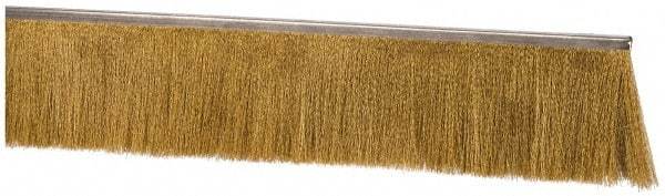 PRO-SOURCE - 5/16" Back Strip Brush Width, Stainless Steel Back Strip Brush - 4" Bristle Length, Stainless Steel, 36" OAL - Exact Tool & Supply