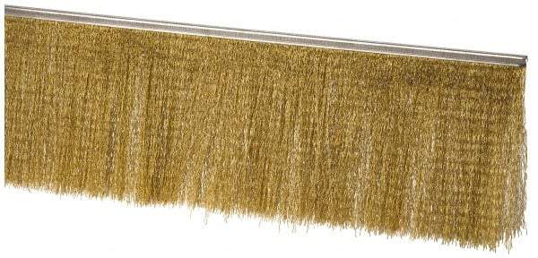 PRO-SOURCE - 5/16" Back Strip Brush Width, Stainless Steel Back Strip Brush - 6" Bristle Length, Stainless Steel, 36" OAL - Exact Tool & Supply
