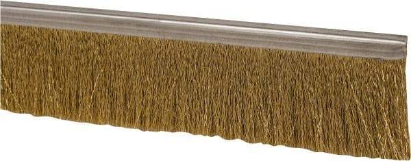 PRO-SOURCE - 5/16" Back Strip Brush Width, Stainless Steel Back Strip Brush - 2" Bristle Length, Stainless Steel, 72" OAL - Exact Tool & Supply