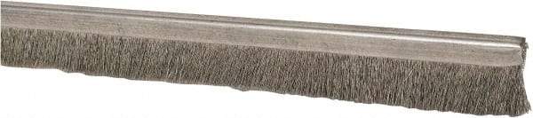 PRO-SOURCE - 5/16" Back Strip Brush Width, Stainless Steel Back Strip Brush - 1" Bristle Length, Stainless Steel, 36" OAL - Exact Tool & Supply