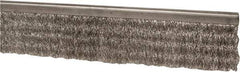 PRO-SOURCE - 5/16" Back Strip Brush Width, Stainless Steel Back Strip Brush - 2" Bristle Length, Stainless Steel, 36" OAL - Exact Tool & Supply