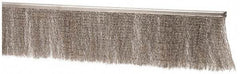 PRO-SOURCE - 5/16" Back Strip Brush Width, Stainless Steel Back Strip Brush - 4" Bristle Length, Stainless Steel, 36" OAL - Exact Tool & Supply