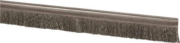 PRO-SOURCE - 5/16" Back Strip Brush Width, Stainless Steel Back Strip Brush - 1" Bristle Length, Stainless Steel, 72" OAL - Exact Tool & Supply