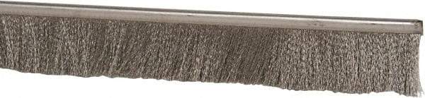 PRO-SOURCE - 5/16" Back Strip Brush Width, Stainless Steel Back Strip Brush - 2" Bristle Length, Stainless Steel, 72" OAL - Exact Tool & Supply