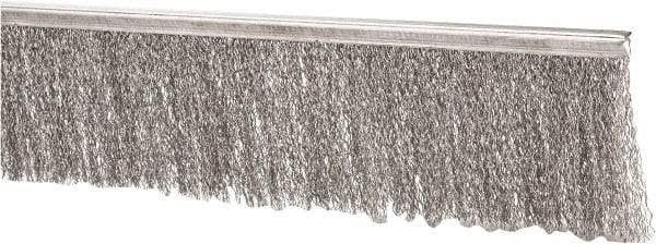 PRO-SOURCE - 5/16" Back Strip Brush Width, Stainless Steel Back Strip Brush - 3" Bristle Length, Stainless Steel, 72" OAL - Exact Tool & Supply
