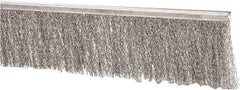 PRO-SOURCE - 5/16" Back Strip Brush Width, Stainless Steel Back Strip Brush - 3" Bristle Length, Stainless Steel, 72" OAL - Exact Tool & Supply