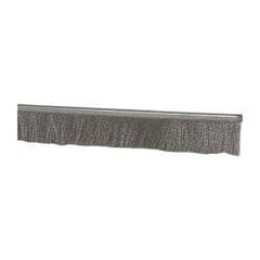 PRO-SOURCE - 1/2" Back Strip Brush Width, Stainless Steel Back Strip Brush - 1" Bristle Length, Stainless Steel, 36" OAL - Exact Tool & Supply