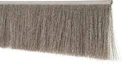 PRO-SOURCE - 1/2" Back Strip Brush Width, Stainless Steel Back Strip Brush - 3" Bristle Length, Stainless Steel, 36" OAL - Exact Tool & Supply