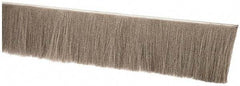 PRO-SOURCE - 1/2" Back Strip Brush Width, Stainless Steel Back Strip Brush - 4" Bristle Length, Stainless Steel, 36" OAL - Exact Tool & Supply