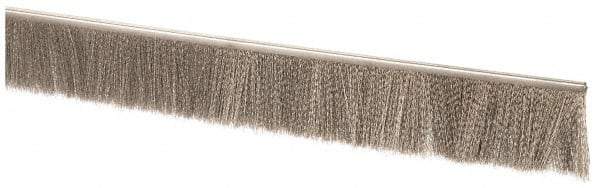 PRO-SOURCE - 1/2" Back Strip Brush Width, Stainless Steel Back Strip Brush - 2" Bristle Length, Stainless Steel, 72" OAL - Exact Tool & Supply