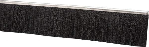 PRO-SOURCE - 1/2" Back Strip Brush Width, Stainless Steel Back Strip Brush - 2" Bristle Length, Nylon, 36" OAL - Exact Tool & Supply