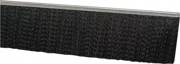 PRO-SOURCE - 1/2" Back Strip Brush Width, Stainless Steel Back Strip Brush - 3" Bristle Length, Nylon, 36" OAL - Exact Tool & Supply