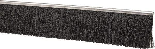 PRO-SOURCE - 1/2" Back Strip Brush Width, Stainless Steel Back Strip Brush - 4" Bristle Length, Nylon, 36" OAL - Exact Tool & Supply