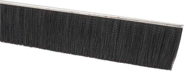 PRO-SOURCE - 1/2" Back Strip Brush Width, Stainless Steel Back Strip Brush - 3" Bristle Length, Nylon, 72" OAL - Exact Tool & Supply