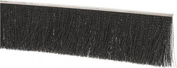 PRO-SOURCE - 1/2" Back Strip Brush Width, Stainless Steel Back Strip Brush - 4" Bristle Length, Nylon, 72" OAL - Exact Tool & Supply