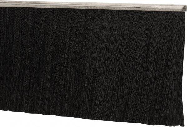 PRO-SOURCE - 5/16" Back Strip Brush Width, Stainless Steel Back Strip Brush - 6" Bristle Length, Nylon, 72" OAL - Exact Tool & Supply