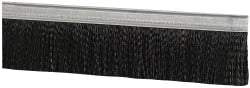 PRO-SOURCE - 1/2" Back Strip Brush Width, Metal Black Nylon Strip Brush - 2" Bristle Length, Nylon, 36" OAL - Exact Tool & Supply
