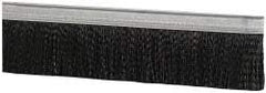 PRO-SOURCE - 1/2" Back Strip Brush Width, Metal Black Nylon Strip Brush - 2" Bristle Length, Nylon, 36" OAL - Exact Tool & Supply