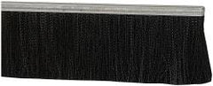 PRO-SOURCE - 1/2" Back Strip Brush Width, Metal Black Nylon Strip Brush - 4" Bristle Length, Nylon, 36" OAL - Exact Tool & Supply
