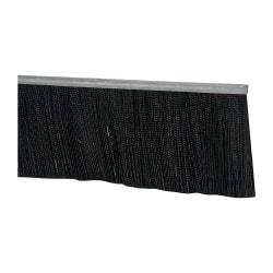 PRO-SOURCE - 1/2" Back Strip Brush Width, Metal Black Nylon Strip Brush - 5" Bristle Length, Nylon, 36" OAL - Exact Tool & Supply