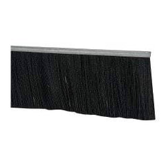 PRO-SOURCE - 1/2" Back Strip Brush Width, Metal Black Nylon Strip Brush - 5" Bristle Length, Nylon, 36" OAL - Exact Tool & Supply