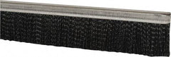 PRO-SOURCE - 1/2" Back Strip Brush Width, Metal Black Nylon Strip Brush - 2" Bristle Length, Nylon, 72" OAL - Exact Tool & Supply