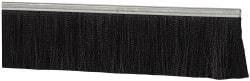 PRO-SOURCE - 1/2" Back Strip Brush Width, Metal Black Nylon Strip Brush - 4" Bristle Length, Nylon, 72" OAL - Exact Tool & Supply