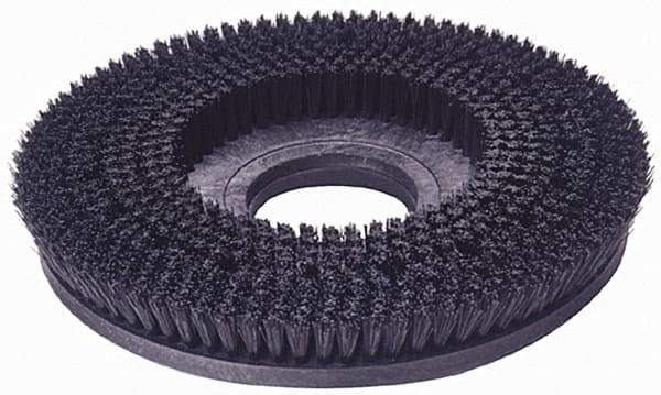 Made in USA - 20" Diam Floor Brush - 18" Machine, Polypropylene - Exact Tool & Supply