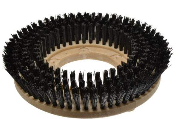 Made in USA - 13" Diam Floor Brush - 11" Machine, Polypropylene - Exact Tool & Supply