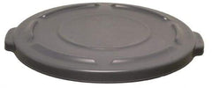 Rubbermaid - Round Lid for Use with 20 Gal Round Trash Cans - Gray, Plastic, For 2620 Brute Trash Cans - Exact Tool & Supply