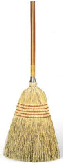 Rubbermaid - 58-1/4" OAL Corn Bristle Broom - Wood Handle, 12" Wide - Exact Tool & Supply