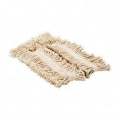 Rubbermaid - 24" Long x 5" Wide Yarn Blend Dust Mop Head - Envelope Connection, White - Exact Tool & Supply