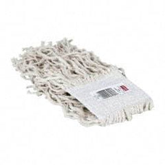 Rubbermaid - White Head Band, Small Cotton #16 Size Cut End Mop Head - 4 Ply, Clamp Jaw & Side Loading Connection, Use for General Purpose - Exact Tool & Supply
