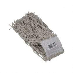Rubbermaid - White Head Band, Large Cotton #24 Size Cut End Mop Head - 4 Ply, Clamp Jaw & Side Loading Connection, Use for General Purpose - Exact Tool & Supply