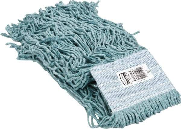 Rubbermaid - 5" Green Head Band, Large Blended Fiber Cut End Mop Head - 4 Ply, Use for General Purpose - Exact Tool & Supply