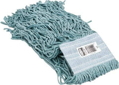Rubbermaid - 5" Green Head Band, Large Blended Fiber Cut End Mop Head - 4 Ply, Use for General Purpose - Exact Tool & Supply