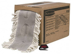Rubbermaid - 480" Long x 5" Wide Cotton Yarn Duster Cut-to-Length Roll - White - Exact Tool & Supply
