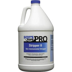 Scot's Tuff - 1 Gal Bottle Stripper - Use on Metal Interlock Finishes, Polymer Finishes, Wax Finishes - Exact Tool & Supply