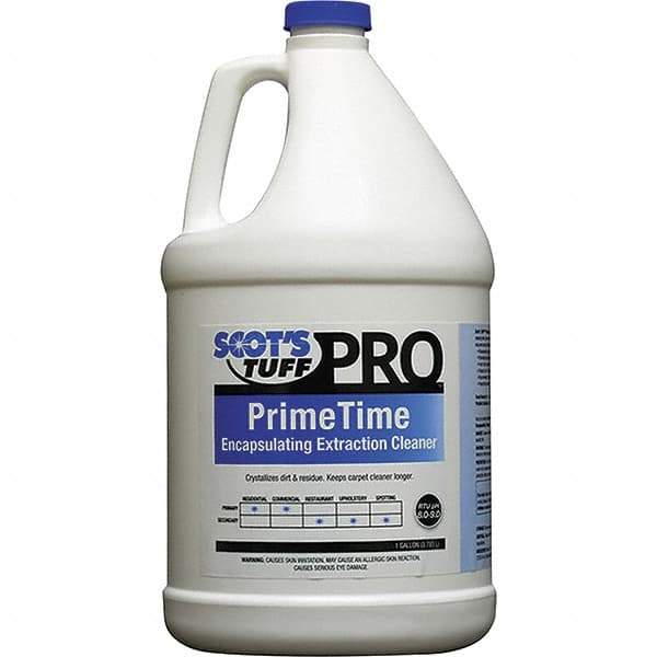 Scot's Tuff - 1 Gal Bottle Spot/Stain Cleaner - Floral Citrus Scent, Use on Acrylic, Blends, Nylon, Polyester & Synthetics - Exact Tool & Supply