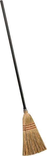 PRO-SOURCE - 54-1/2" OAL Corn Bristle Broom - Wood Handle - Exact Tool & Supply