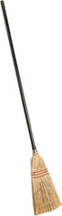 PRO-SOURCE - 55" OAL Corn Bristle Broom - Wood Handle - Exact Tool & Supply