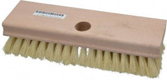 PRO-SOURCE - Tampico Scrub Brush - 8" OAL, Tapered Handle - Exact Tool & Supply